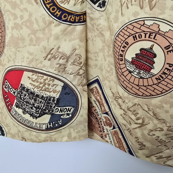 Vintage Diane Von Furstenberg Rare Print Pencil Skirt Beige Designer Size 6 - Picture 5 of 10